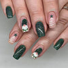 12 Sizes-24 Pcs Press On Nails C665