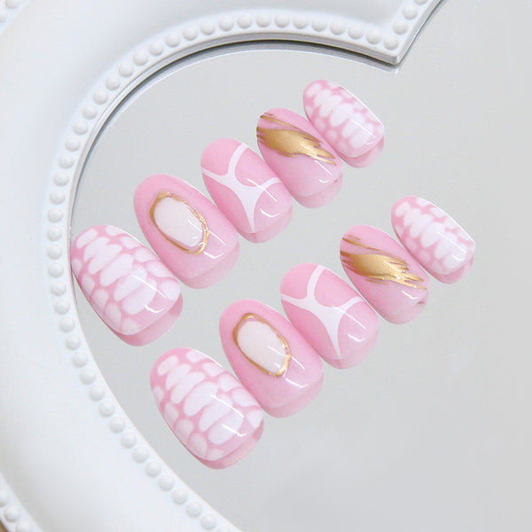 12 Sizes-24 Pcs Press On Nails W2035