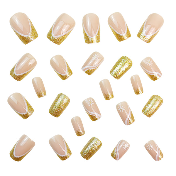 12 Sizes-24 Pcs Press On Nails Y769