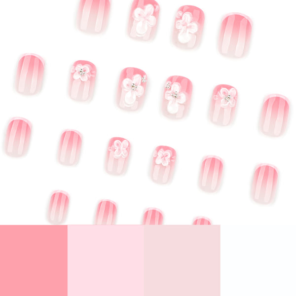 12 Sizes-24 Pcs Press On Nails JP3883