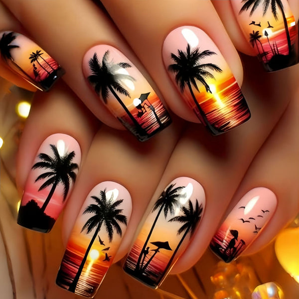 12 Sizes-24 Pcs Press On Nails Y953