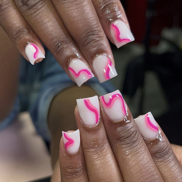 12 Sizes-24 Pcs Press On Nails C233