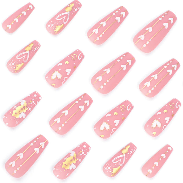 12 Sizes-24 Pcs Press On Nails JP3286