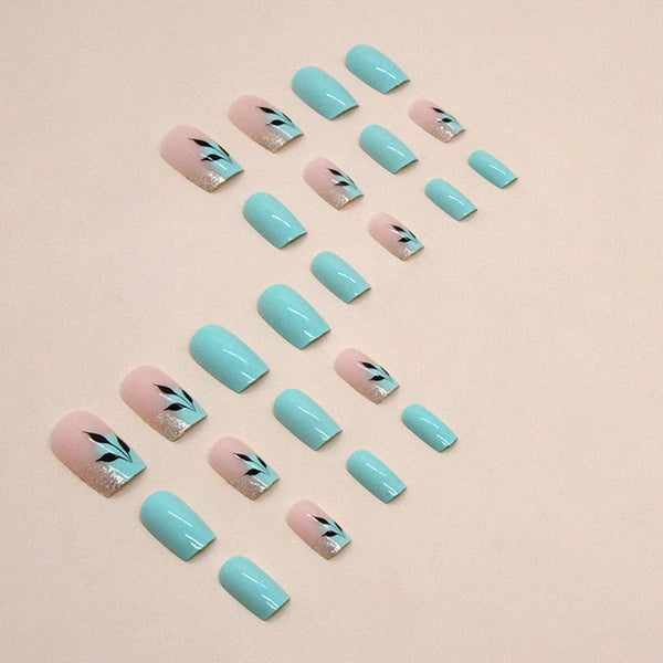 12 Sizes-24 Pcs Press On Nails W1324