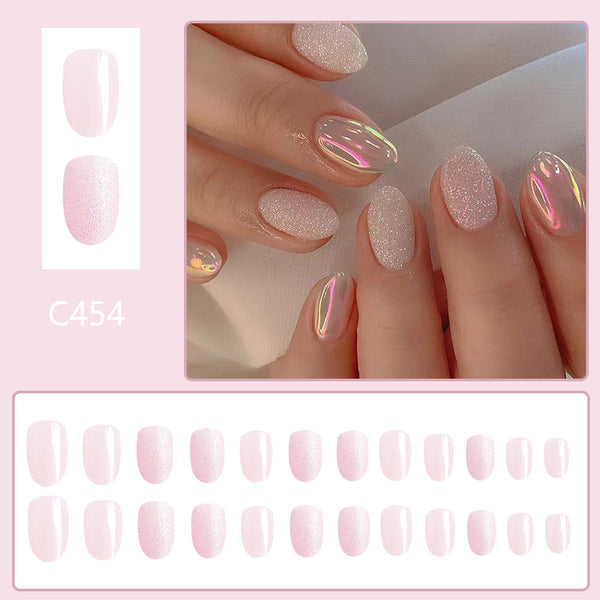 12 Sizes-24 Pcs Press On Nails C454