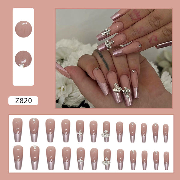 12 Sizes-24 Pcs Press On Nails Z820