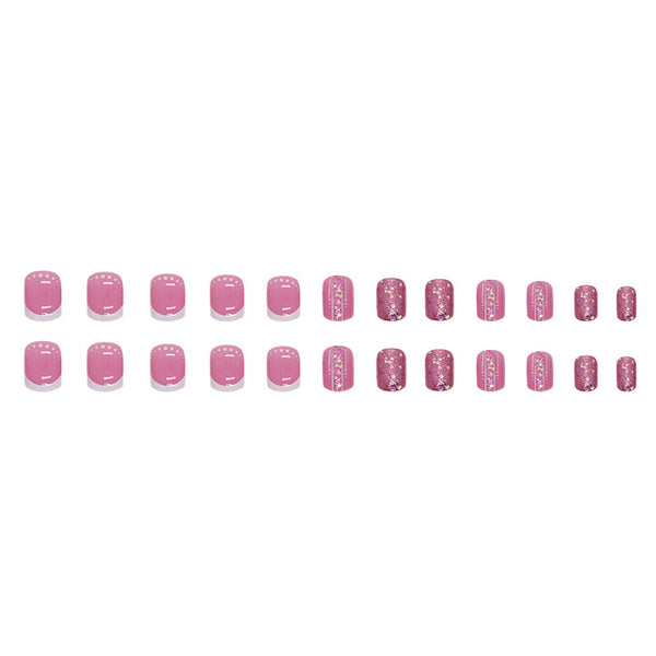 12 Sizes-24 Pcs Press On Nails W597
