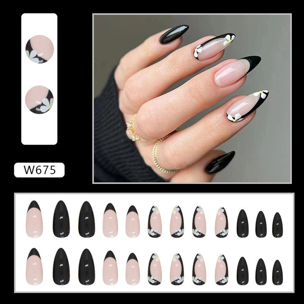 12 Sizes-24 Pcs Press On Nails W675