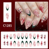 12 Sizes-24 Pcs Press On Nails C1285