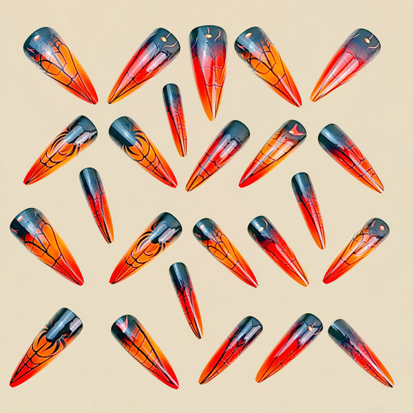 12 Sizes-24 Pcs Press On Nails Y1024