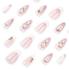 12 Sizes-24 Pcs Press On Nails JP4053