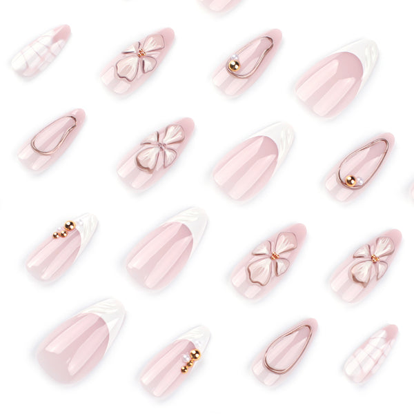 12 Sizes-24 Pcs Press On Nails JP4053