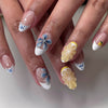 12 Sizes-24 Pcs Press On Nails Z1087