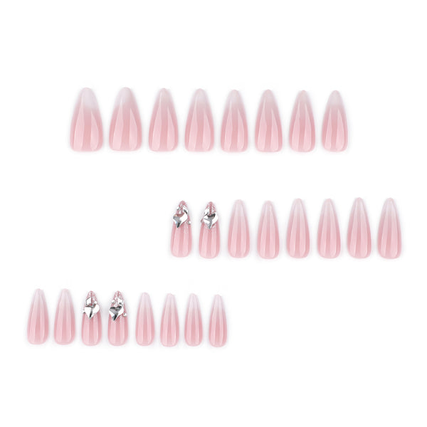 12 Sizes-24 Pcs Press On Nails JP4272