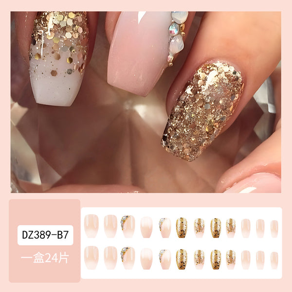 12 Sizes-24 PcsPress On Nails DZ389-B7