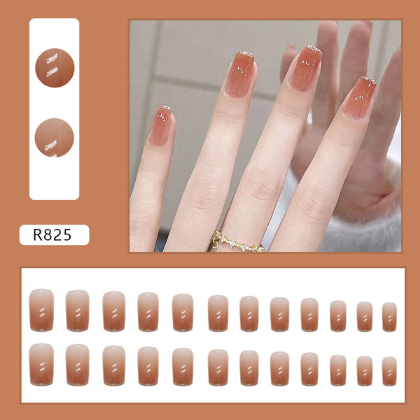 12 Sizes-24 Pcs Press On Nails R825