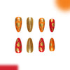 12 Sizes-24 Pcs Press On Nails C1089