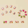 12 Sizes-24 Pcs Press On Nails Y117