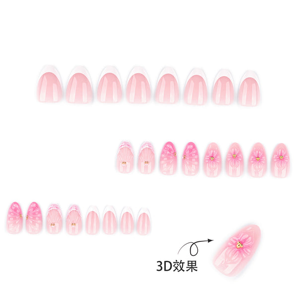 12 Sizes-24 Pcs Press On Nails JP4326