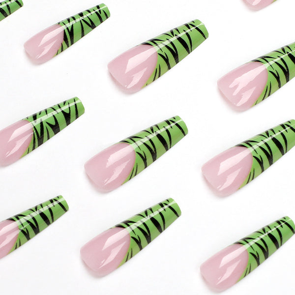 12 Sizes-24 Pcs Press On Nails JP1473