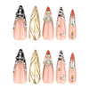 12 Sizes-24 Pcs Press On Nails JP3648