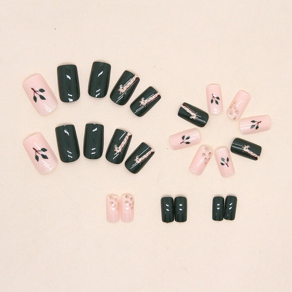 12 Sizes-24 Pcs Press On Nails W678