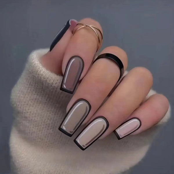 12 Sizes-24 Pcs Press On Nails W333