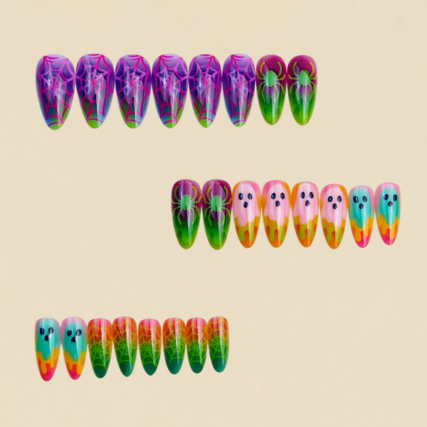12 Sizes-24 Pcs Press On Nails y2044-24