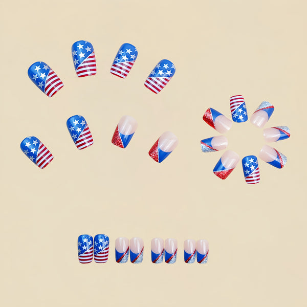 12 Sizes-24 Pcs Press On Nails Y878