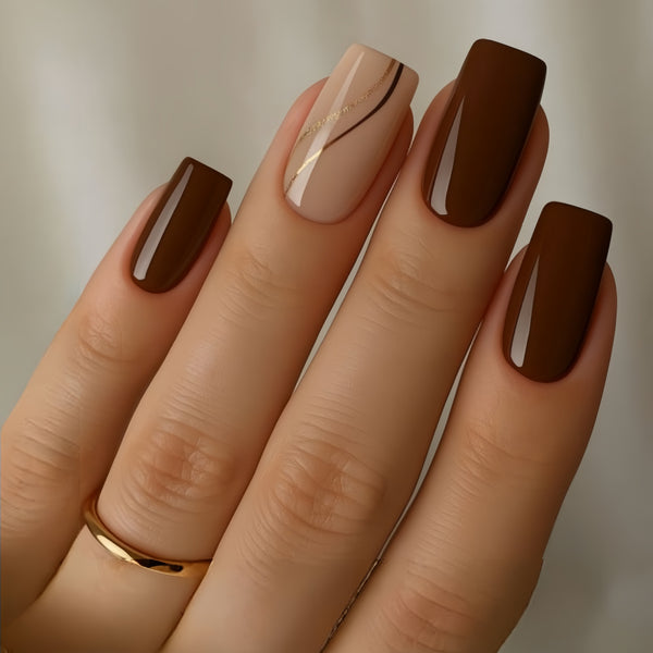 12 Sizes-24 Pcs Press On Nails Y1189