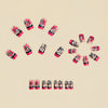 12 Sizes-24 Pcs Press On Nails Y1134