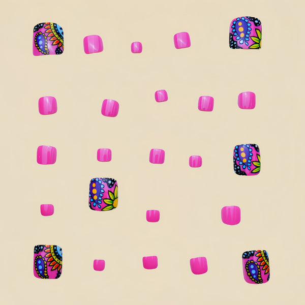 12 Sizes-24 Pcs Press On Nails Y146