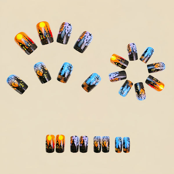 12 Sizes-24 Pcs Press On Nails Y839