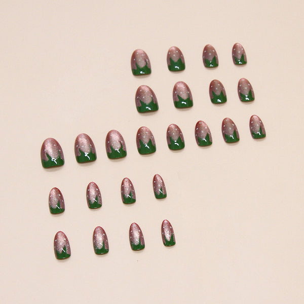 12 Sizes-24 Pcs Press On Nails W1580