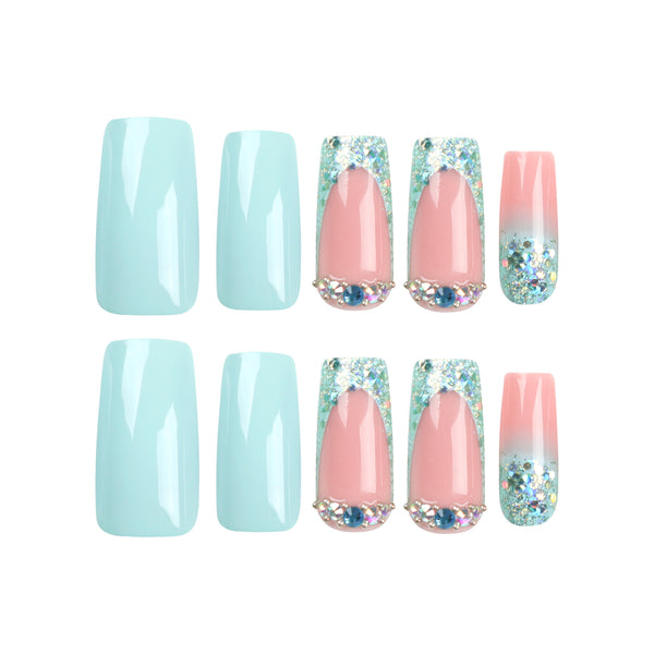 12 Sizes-24 Pcs Press On Nails JP2811
