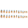 12 Sizes-24 Pcs Press On Nails W417