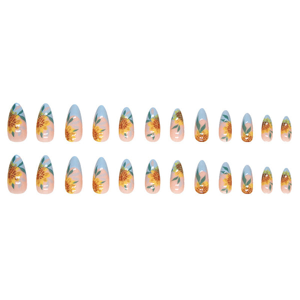 12 Sizes-24 Pcs Press On Nails W417