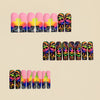 12 Sizes-24 Pcs Press On Nails Y1185