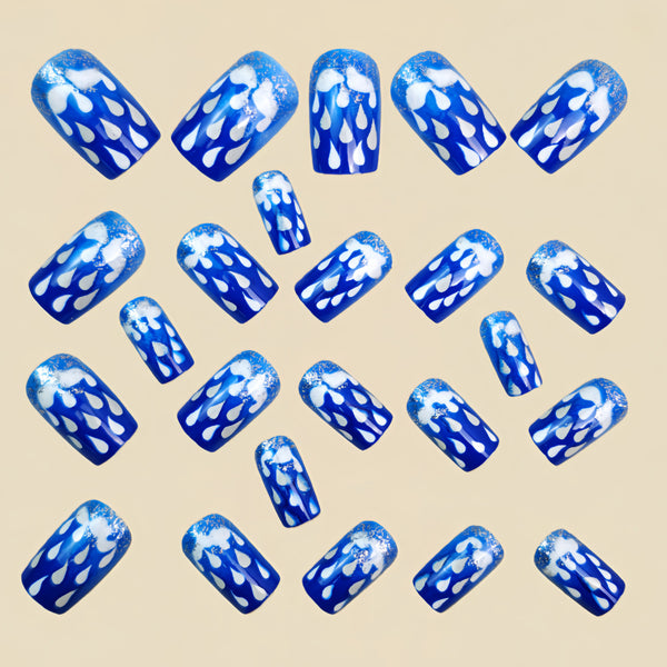 12 Sizes-24 Pcs Press On Nails Y1763
