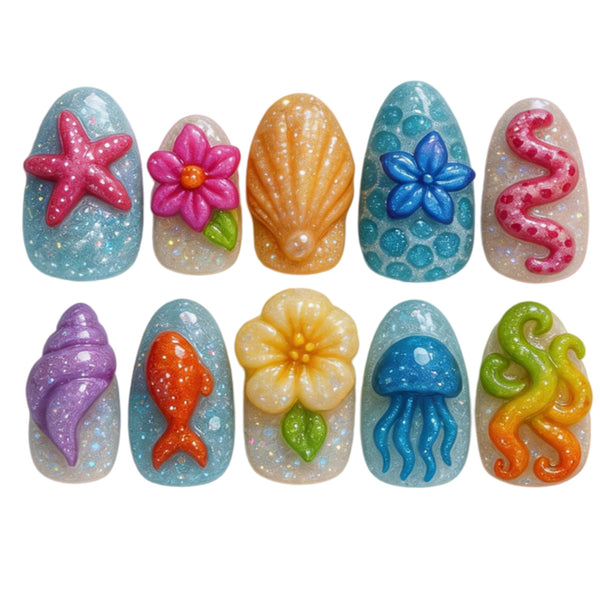 15 Sizes-30 Pcs Press On Nails Y1993