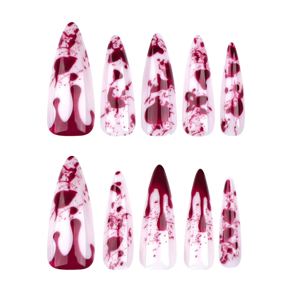 12 Sizes-24 Pcs Press On Nails JP3423