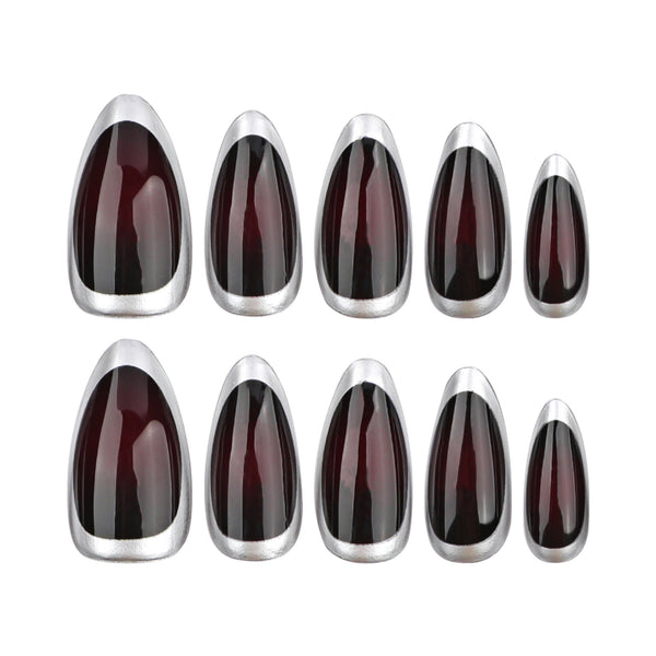 12 Sizes-24 Pcs Press On Nails JP3551