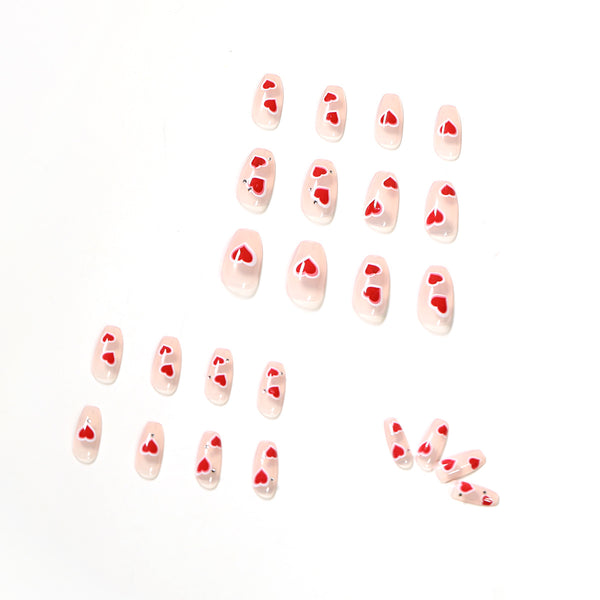 12 Sizes-24 Pcs Press On Nails JP1105