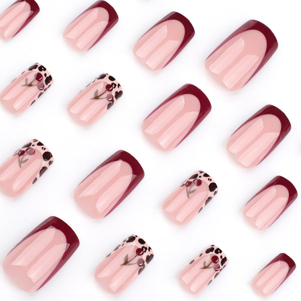 12 Sizes-24 Pcs Press On Nails JP3670
