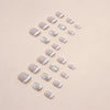 12 Sizes-24 Pcs Press On Nails W1192