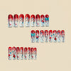 12 Sizes-24 Pcs Press On Nails Y1516