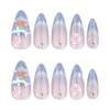 12 Sizes-24 Pcs Press On Nails JP3641