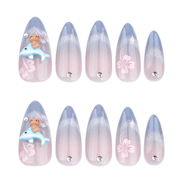12 Sizes-24 Pcs Press On Nails JP3641