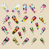 12 Sizes-24 Pcs Press On Nails Y729