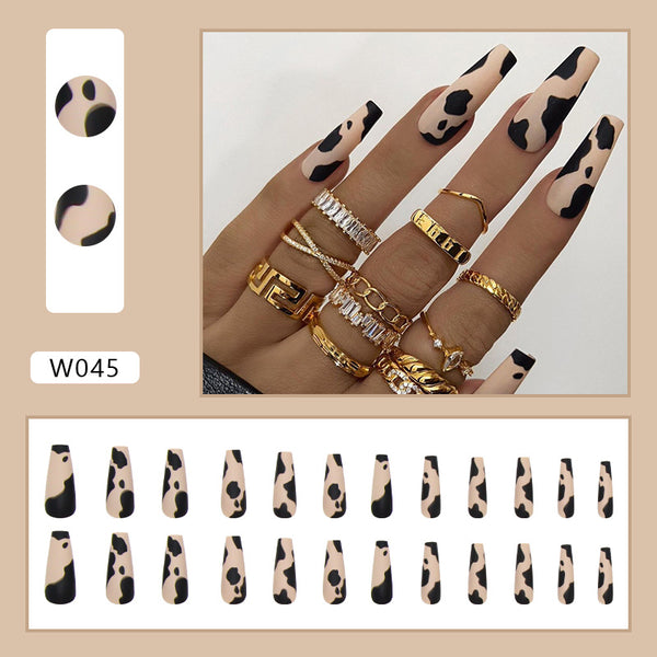 12 Sizes-24 Pcs Press On Nails W045